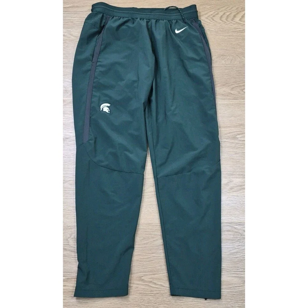 Michigan State Spartans Nike Track Pants Mens XL Running Dri-Fit Breathable Gear